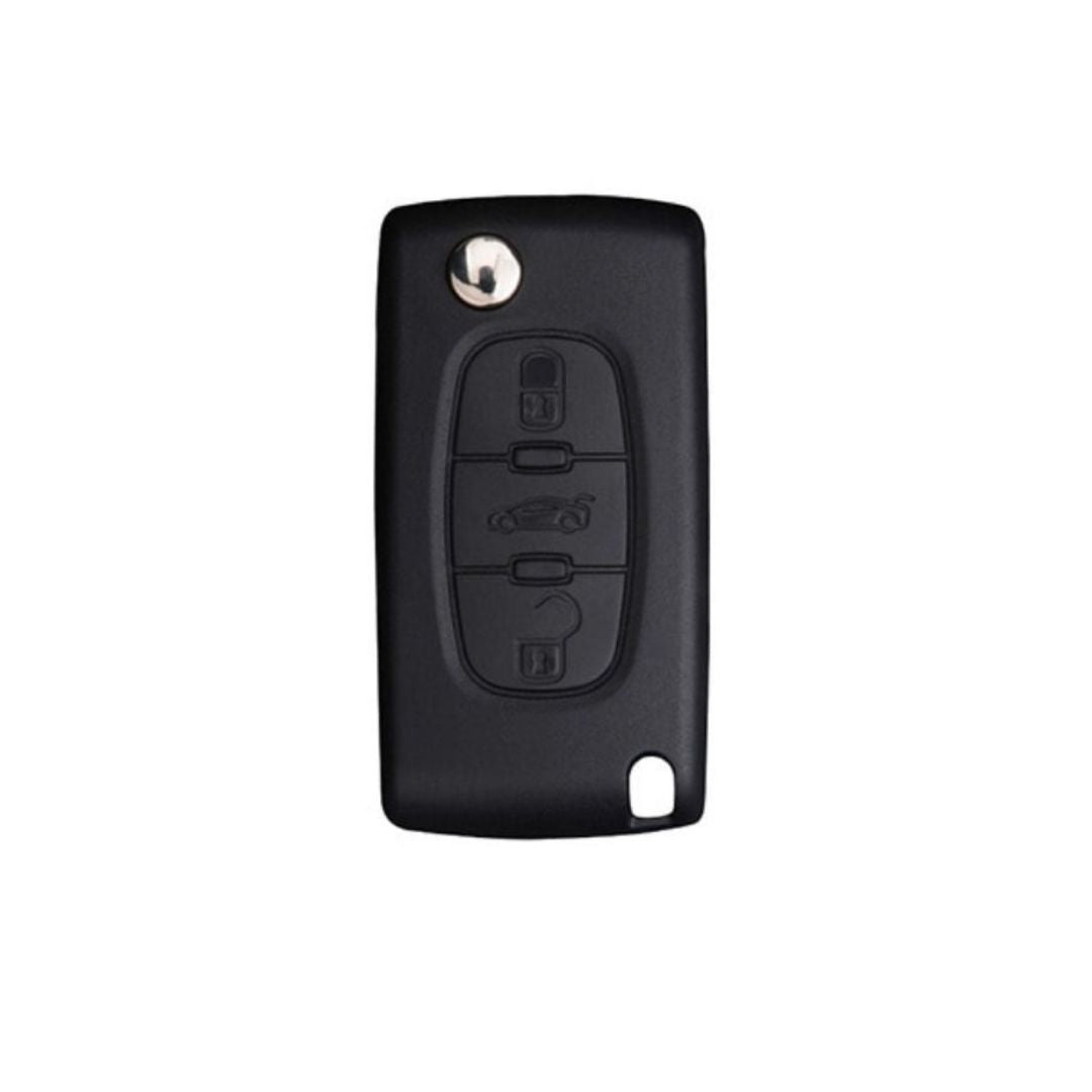 Fodral till Peugeot 107, 207, 307, 308, 407, 607, 3008, 5008 (3 knappar)