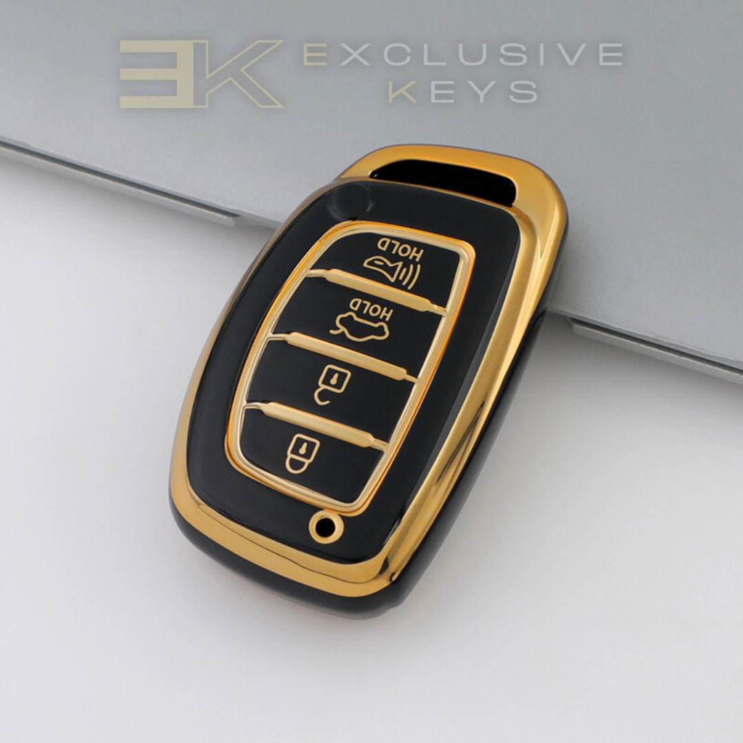 Hyundai smartnyckelskydd – 4 knappar (Bagageutrymme + Larm)