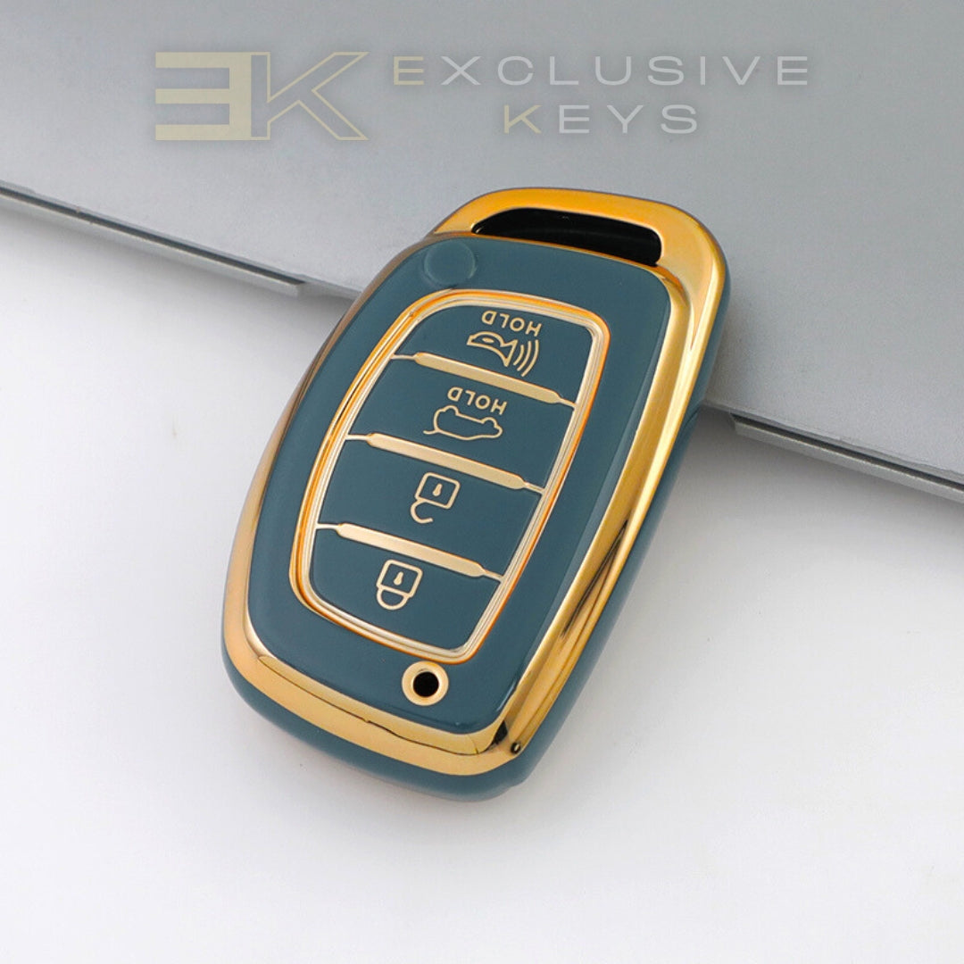 Hyundai smartnyckelskydd – 4 knappar (Bagageutrymme + Larm)