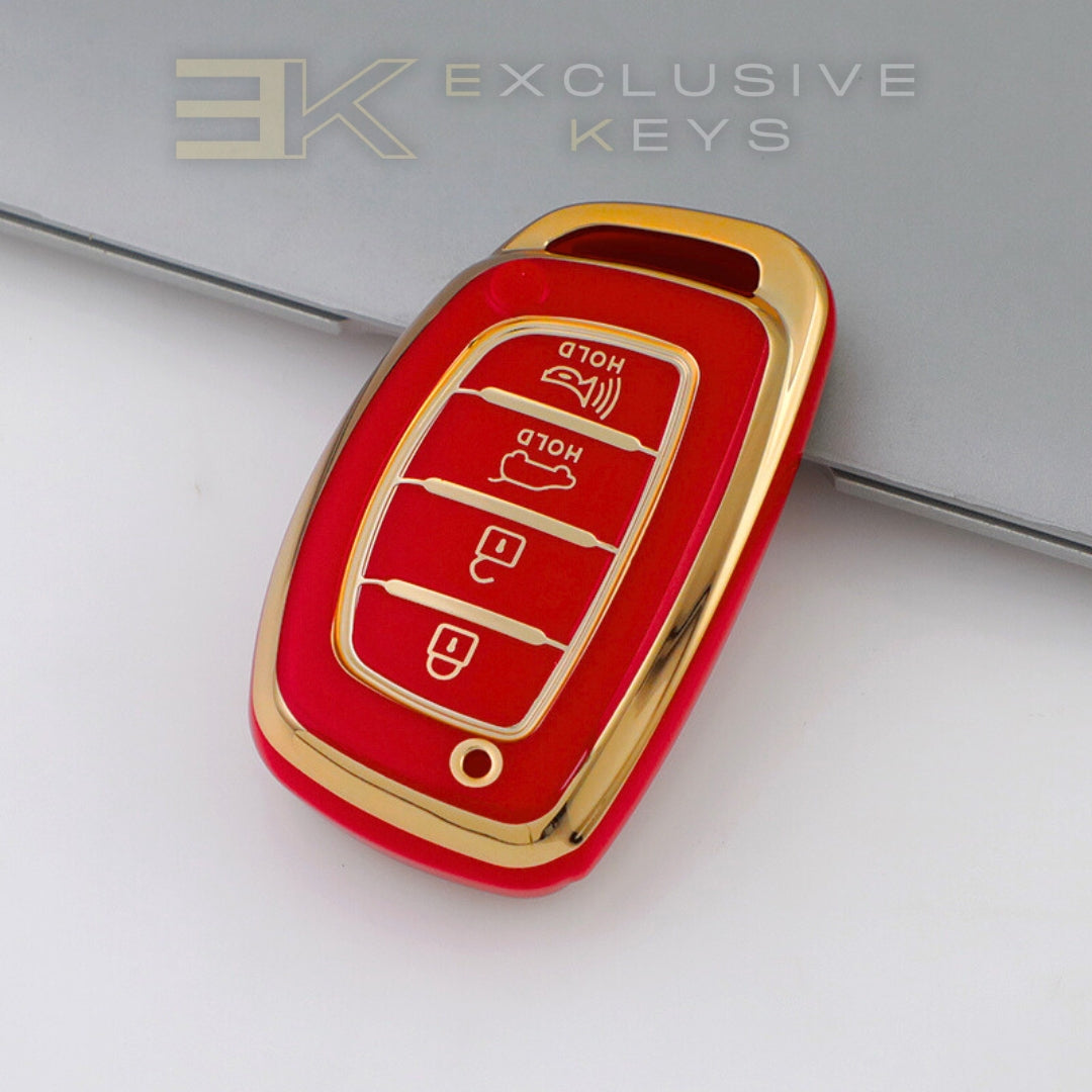Hyundai smartnyckelskydd – 4 knappar (Bagageutrymme + Larm)