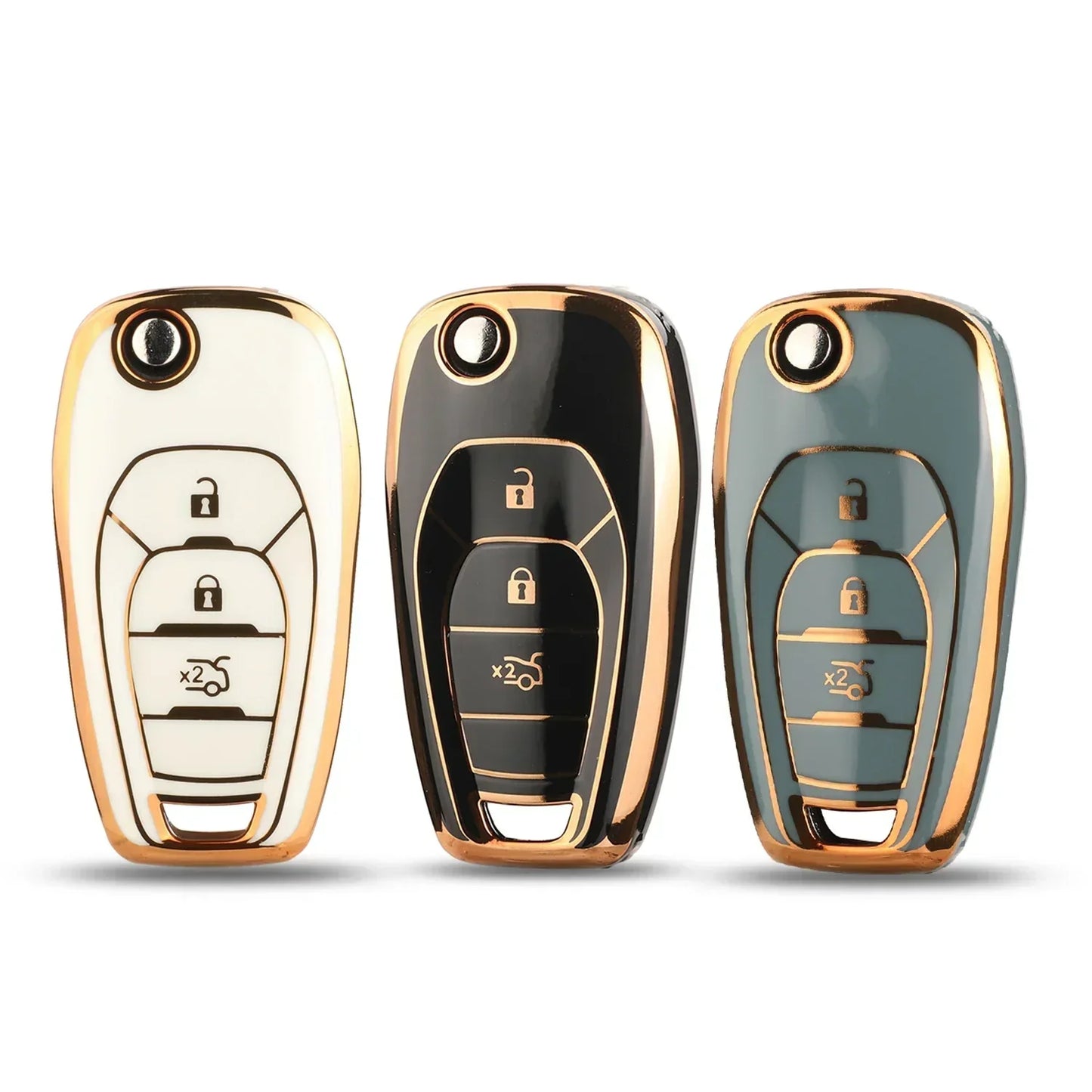 Fodral till Chevrolet Cruze Avo Auto Smart Replace Flip Key 3 knappar